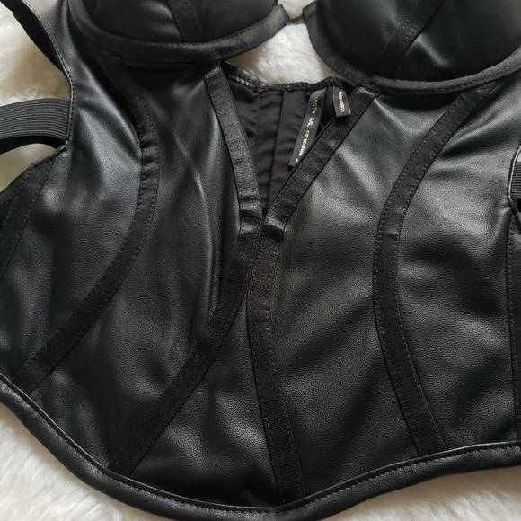 Nasty Gal Leather Bustier Corset Top - Picture 6 of 9